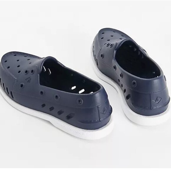 Sperry Authentic Original Float Slip-On Navy Shoes - Size 10M - Picture 2 of 2